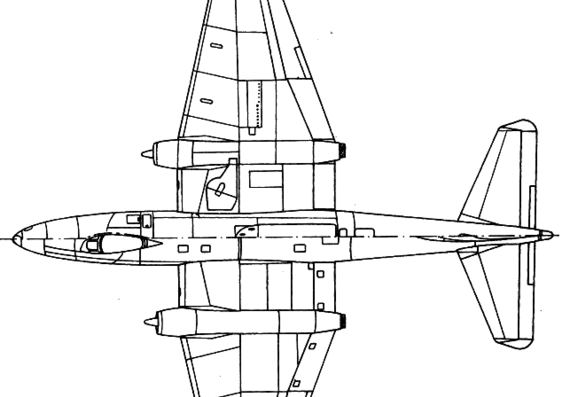 Самолет English-Electric Camberra B1 - чертежи, габариты, рисунки
