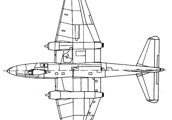 English-Electric Canberra B1 - drawings, dimensions, figures