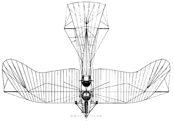 Etrich Taube aircraft - drawings, dimensions, figures