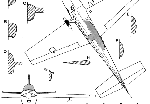 Extra 300 aircraft - drawings, dimensions, figures