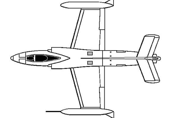 Самолет FFA P-16 Mk. III - чертежи, габариты, рисунки