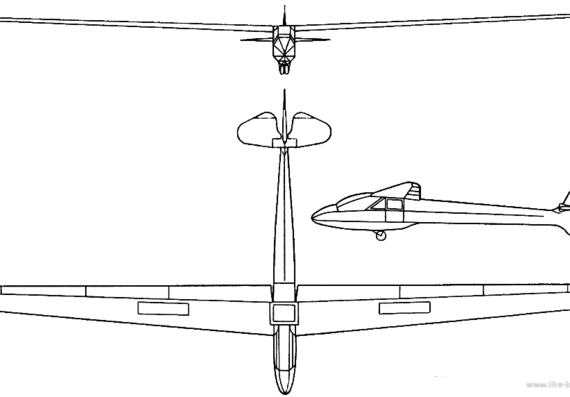 Самолет FFG Munchen Mu-15 - чертежи, габариты, рисунки