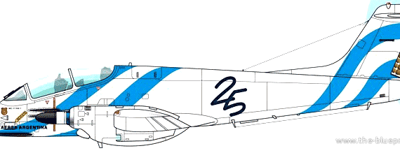 Самолет FMA-IA58 Pucara - чертежи, габариты, рисунки