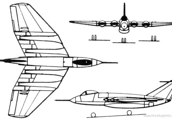 Aircraft F + W N-20.10 Aiguillon (Switzerland) (1952) - drawings, dimensions, figures