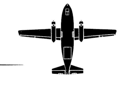 Самолет Fairchild 123B Provider - чертежи, габариты, рисунки