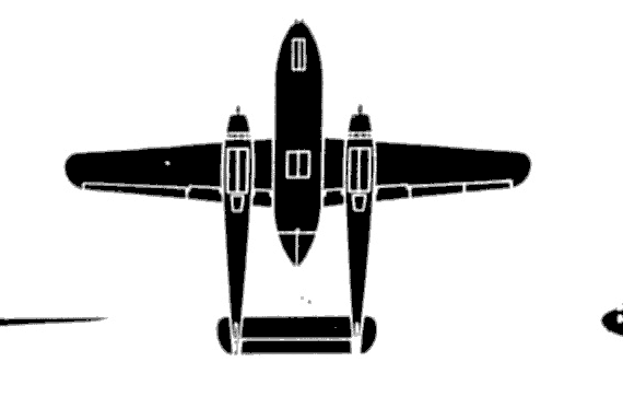 Самолет Fairchild C-119 Packet - чертежи, габариты, рисунки