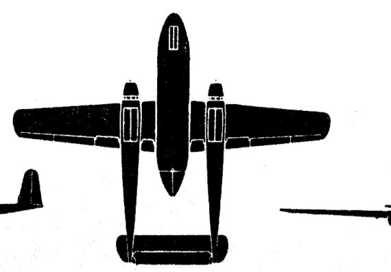 Самолет Fairchild Packet - чертежи, габариты, рисунки