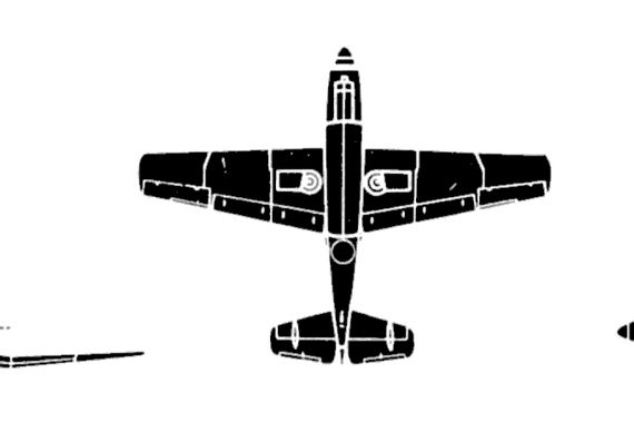 Самолет Fairey Gannet - чертежи, габариты, рисунки