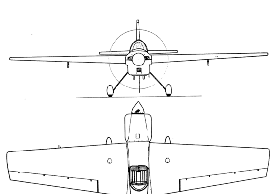 Самолет FeugrayTR-260 - чертежи, габариты, рисунки