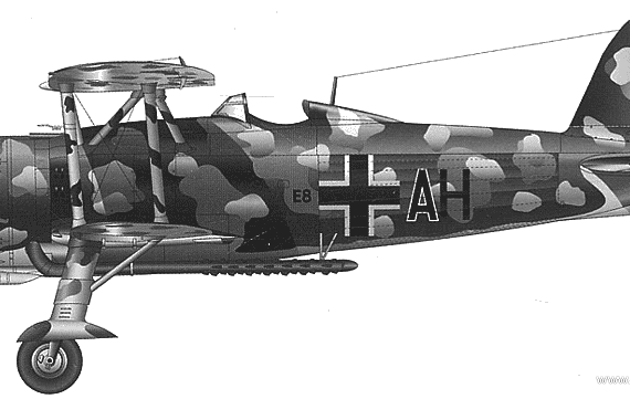 Fiat CR42 LW aircraft - drawings, dimensions, figures