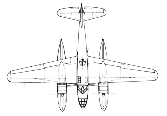 Самолет Fiat RS-14 - чертежи, габариты, рисунки