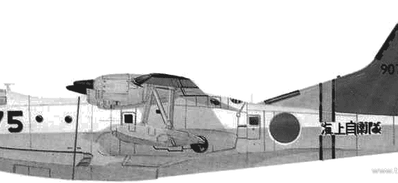 Aircraft Flying Boat - drawings, dimensions, figures