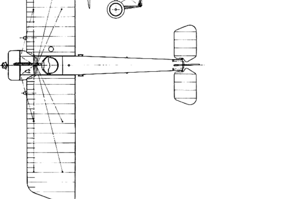 Самолет Fokker E-III - чертежи, габариты, рисунки
