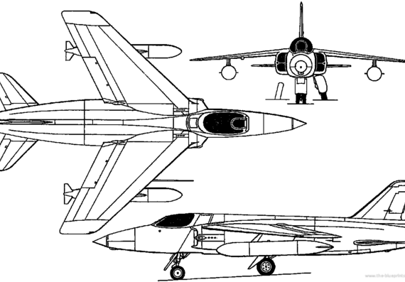 Aircraft Folland Fo.141 Gnat (England) (1955) - drawings, dimensions, figures