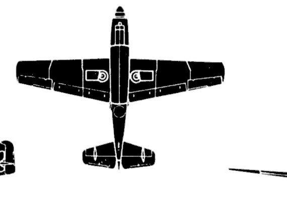 Самолет Gannet AS-1 - чертежи, габариты, рисунки