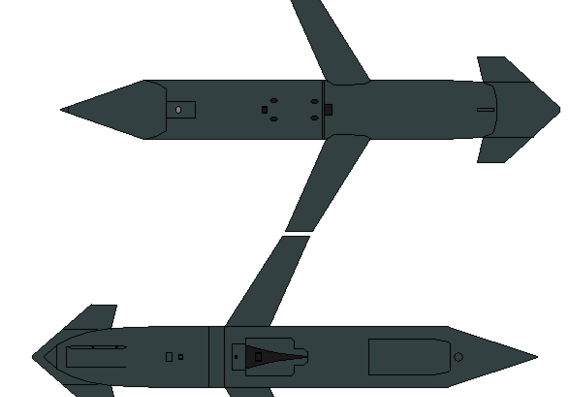 Самолет General Dynamics AGM-129 ACM - чертежи, габариты, рисунки