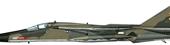 Самолет General Dynamics FB-111A Aardvark - чертежи, габариты, рисунки