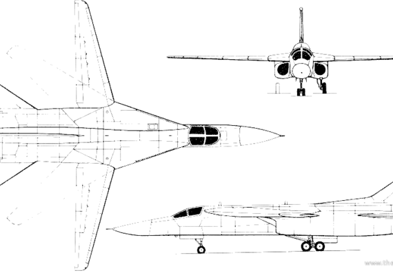 Самолет General Dynamics FB-111H (Concept) - чертежи, габариты, рисунки