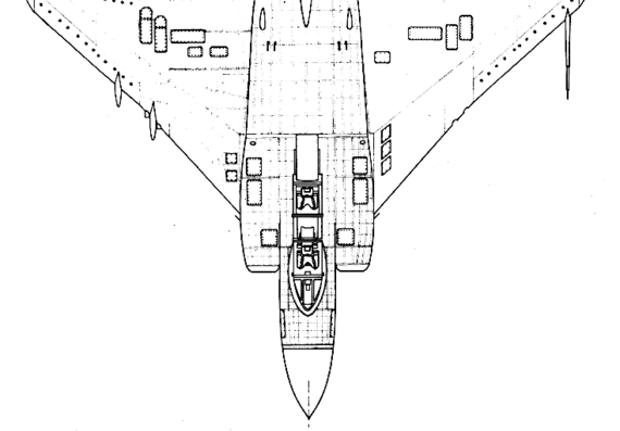 Самолет Gloster FAW-9 Javelin - чертежи, габариты, рисунки