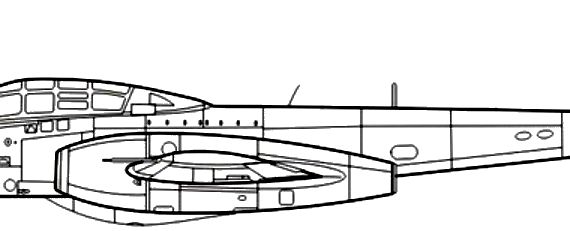 Самолет Gloster Meteor T Mk.7 - чертежи, габариты, рисунки