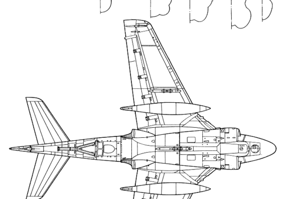 Самолет Grumman A-6E Intruder - чертежи, габариты, рисунки