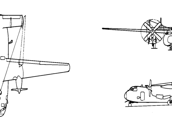 Самолет Grumman C-2-16 Greyhound - чертежи, габариты, рисунки