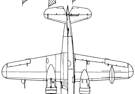 Самолет Grumman G-21 Goose - чертежи, габариты, рисунки