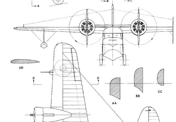 Grumman Goose SP aircraft - drawings, dimensions, figures