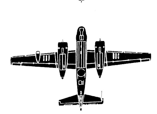 Самолет Grumman S2F-1 Tracker - чертежи, габариты, рисунки