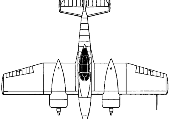 Самолет Grumman XP-50 - чертежи, габариты, рисунки