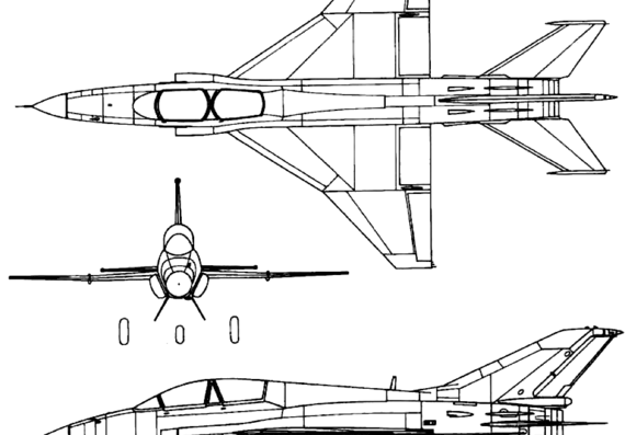 Самолет Guizhou JL-9 - FTC-2000 Shanying (Mountain Eagle) - чертежи, габариты, рисунки