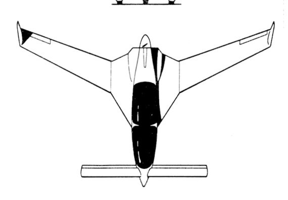 Самолет Gyroflug Speed Canard - чертежи, габариты, рисунки