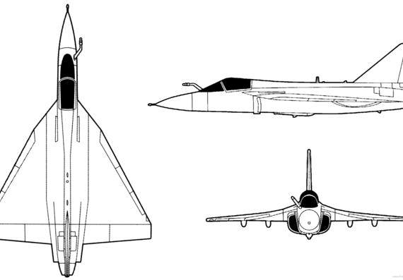 Самолет HAL LCA Tejas (Light Combat Aircraft) - чертежи, габариты, рисунки