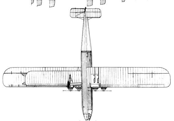 Самолет Handley-Page HP-42 - чертежи, габариты, рисунки