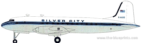 Самолет Handley-Page Hermes IV - чертежи, габариты, рисунки