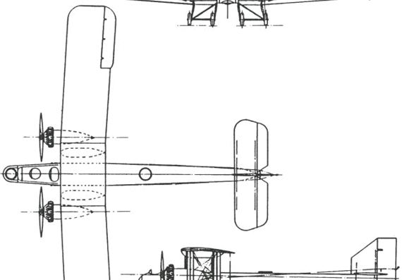 Самолет Handley Page H.P.33/36 Hinaidi (England) (1927) - чертежи, габариты, рисунки