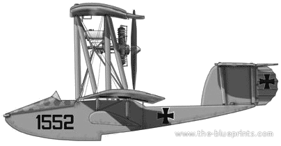 Hansa W.20 aircraft - drawings, dimensions, figures