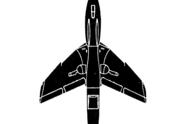 Самолет Hawker Hunter Mk. 7 - чертежи, габариты, рисунки