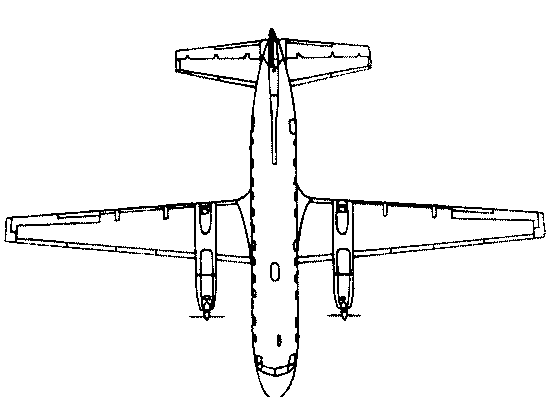Самолет Hawker Siddeley (Avro) HS.748 Andover (England) (1960) - чертежи, габариты, рисунки
