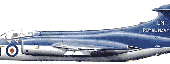 Самолет Hawker Siddeley Buccaneer S.Mk.2C - чертежи, габариты, рисунки