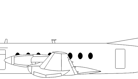 Самолет Hawker Siddeley HS-748 - чертежи, габариты, рисунки