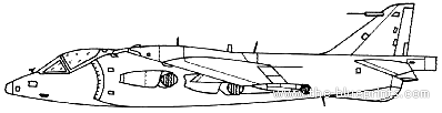 Самолет Hawker Siddeley Kestrel FGA.1 - чертежи, габариты, рисунки