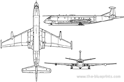 Самолет Hawker Siddeley Nimrod MR 2 - чертежи, габариты, рисунки