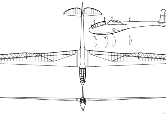 Hehs Nemere aircraft - drawings, dimensions, figures