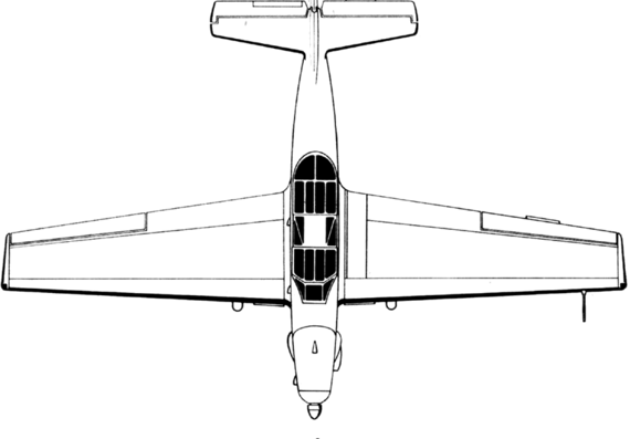Самолет Hindustan HT-2 - чертежи, габариты, рисунки