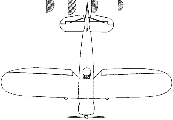 Самолет Hirtenberg HS-9 - чертежи, габариты, рисунки