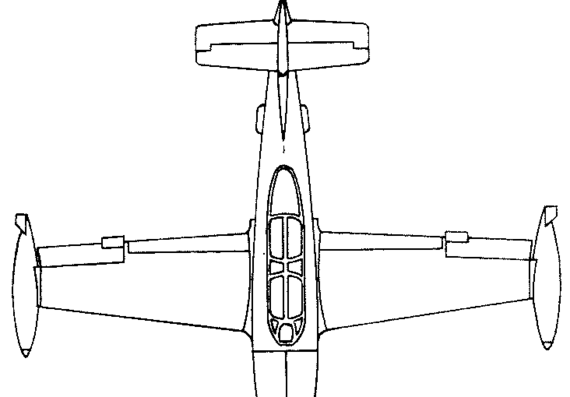 Самолет Hispano HA.200 Saeta, Super Saeta, HA.220 (Spain) (1955) - чертежи, габариты, рисунки