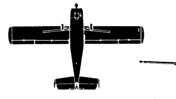 Самолет Holste MH 1521M Broussard - чертежи, габариты, рисунки