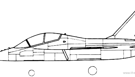 Самолет Hongdu L-15 - чертежи, габариты, рисунки