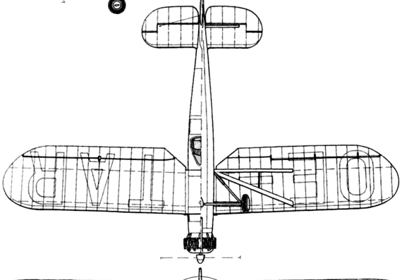 Самолет Hopfner HS-935 - чертежи, габариты, рисунки